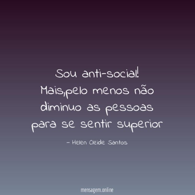 Sou anti-social