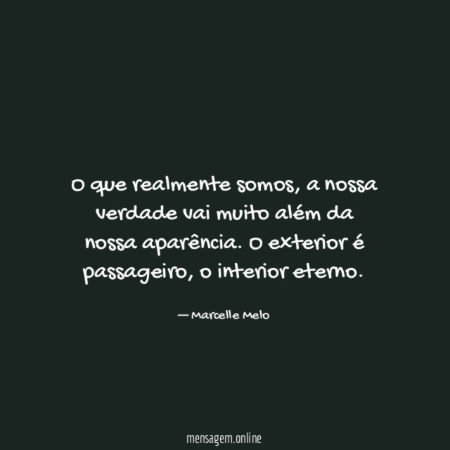 O que realmente somos