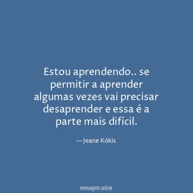 Estou aprendendo