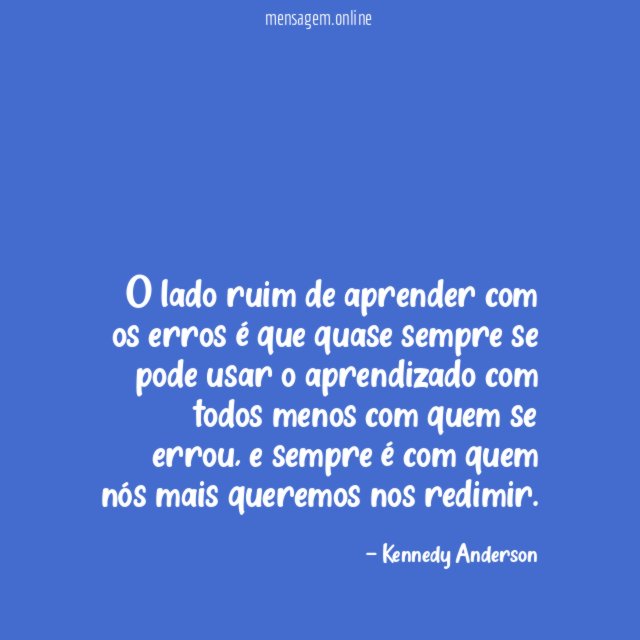O lado ruim de aprender com os erros