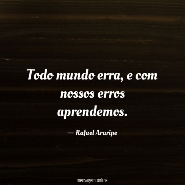 Todo mundo erra