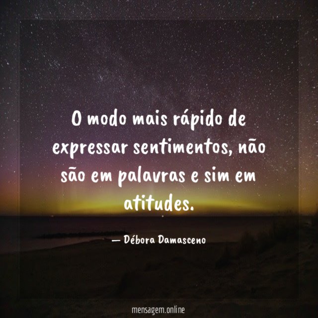 O modo mais rápido de expressar sentimentos