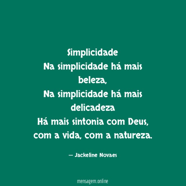 Simplicidade