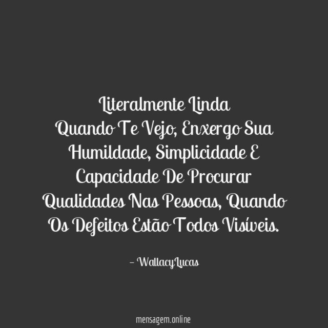 Literalmente Linda Quando Te Vejo