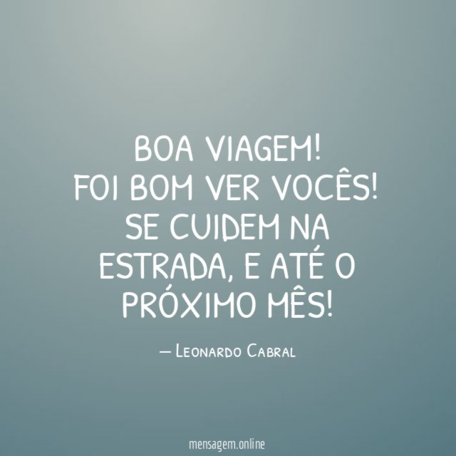 Boa viagem