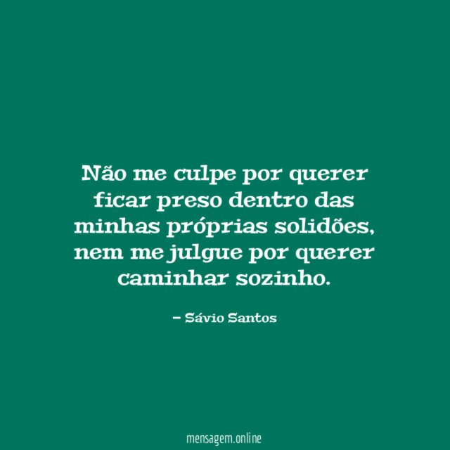 Não me culpe por querer ficar preso dentro