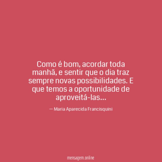 Como é bom
