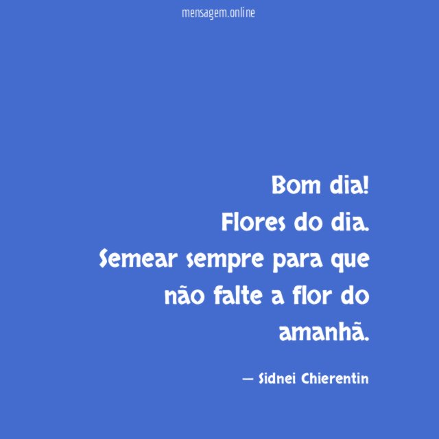 Bom dia
