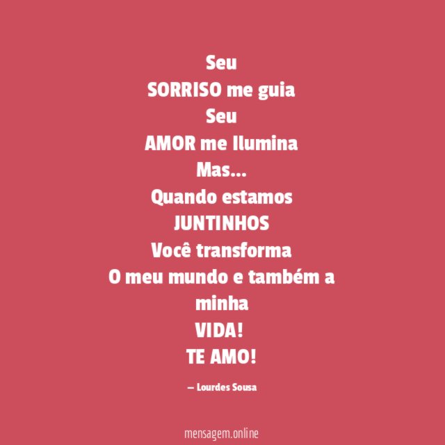 Seu
SORRISO me guia