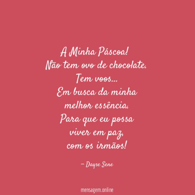 A Minha Páscoa