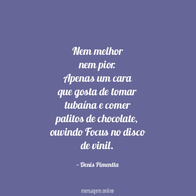 Nem melhor nem pior
