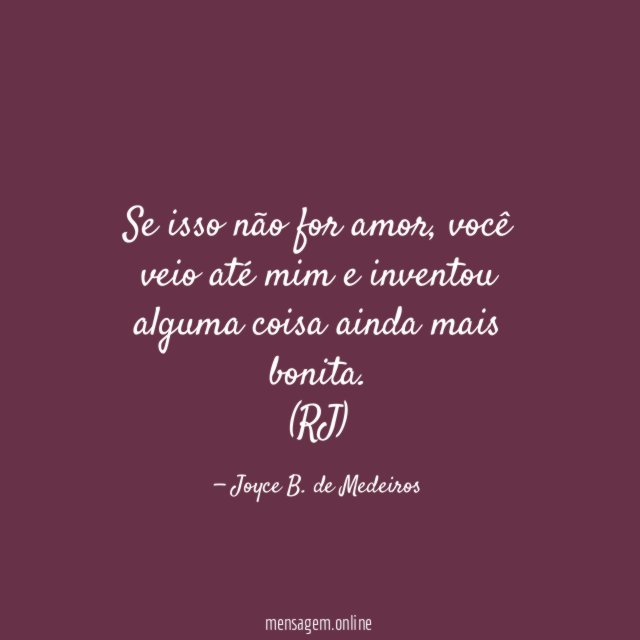 Se isso não for amor