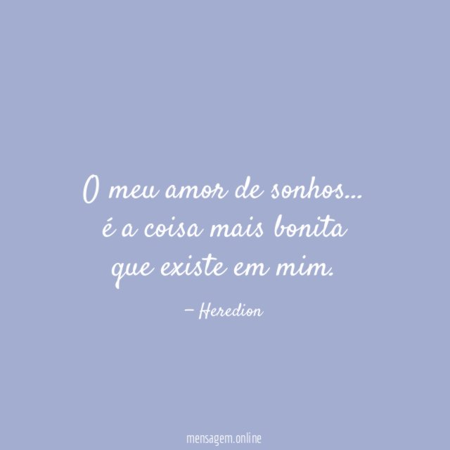 O meu amor de sonhos