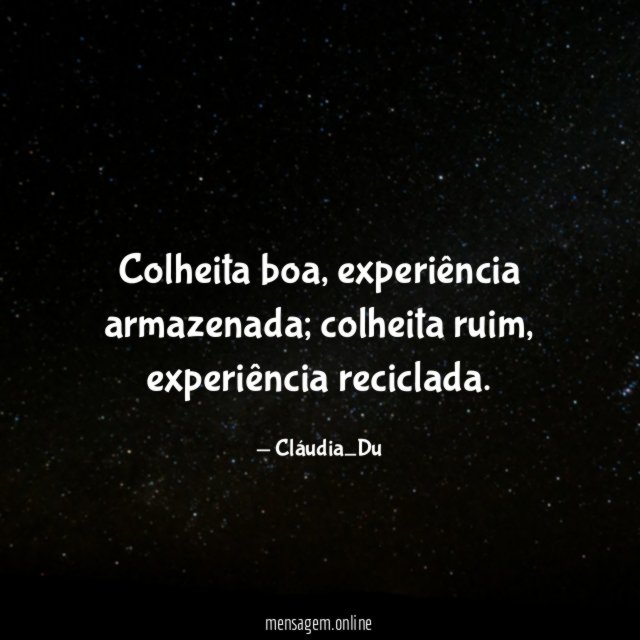 Colheita boa