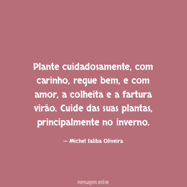 Plante cuidadosamente
