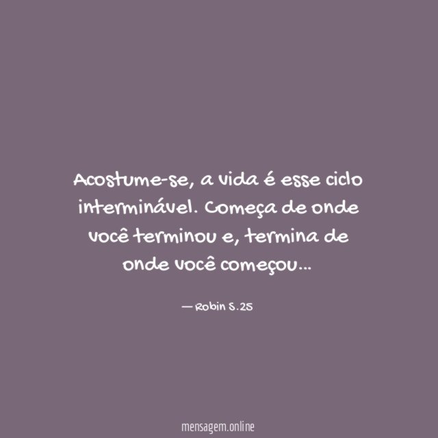 Acostume-se