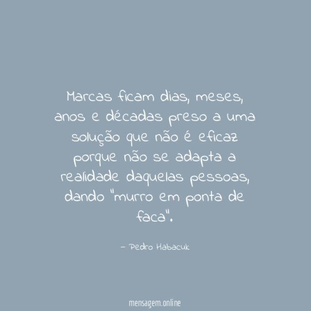 Marcas ficam dias