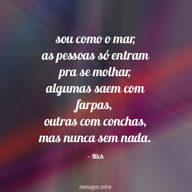sou como o mar