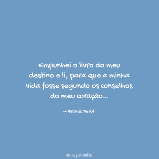 Empunhei o livro do meu destino e li