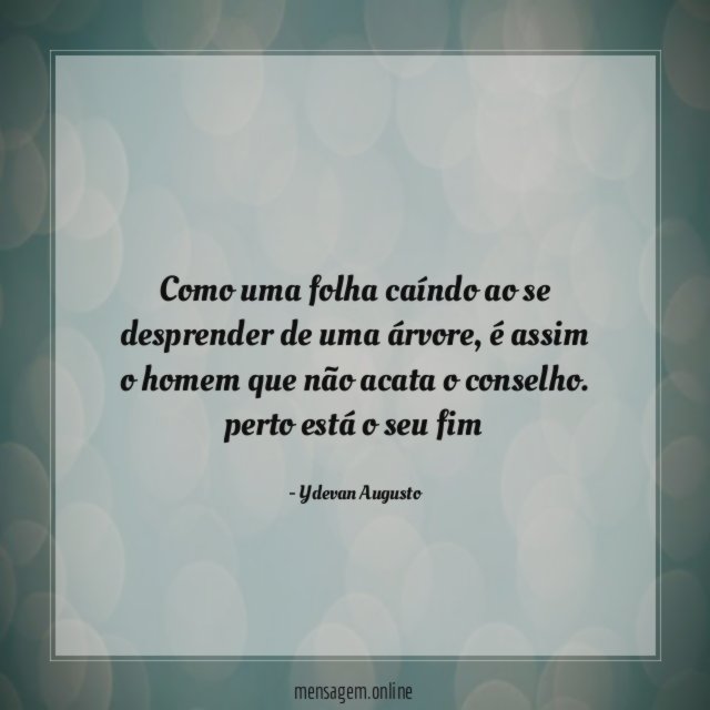 Como uma folha caíndo ao se desprender de uma árvore