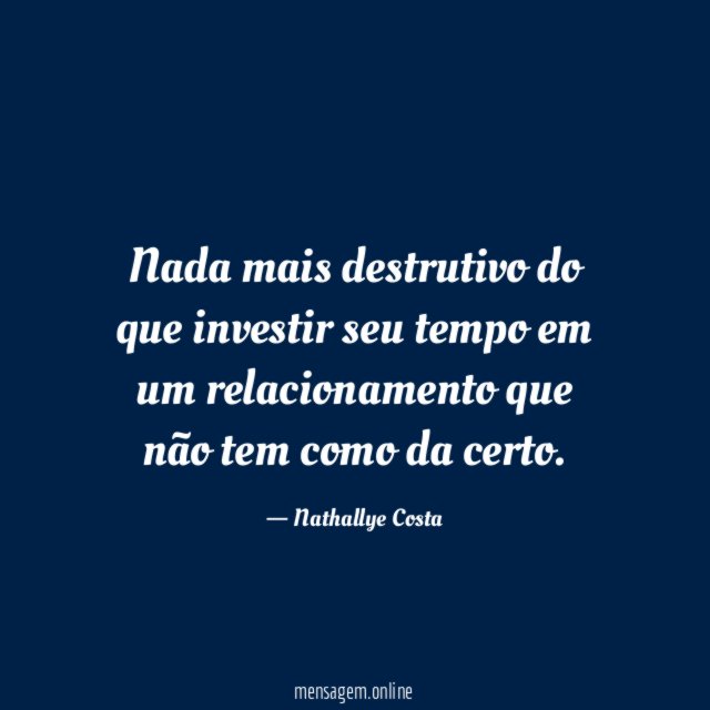 Nada mais destrutivo do que investir seu tempo