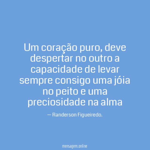 Um coração puro