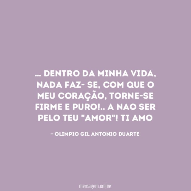 Dentro da minha vida