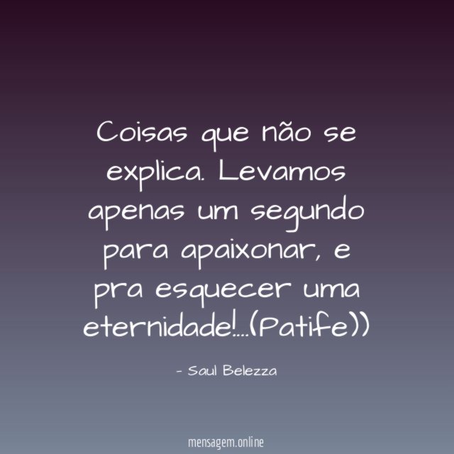 Coisas que não se explica