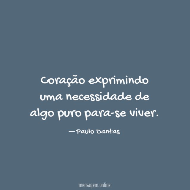 Coração exprimindo uma necessidade de algo puro para-se viver