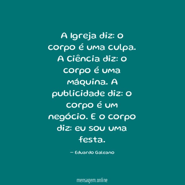 A Igreja diz