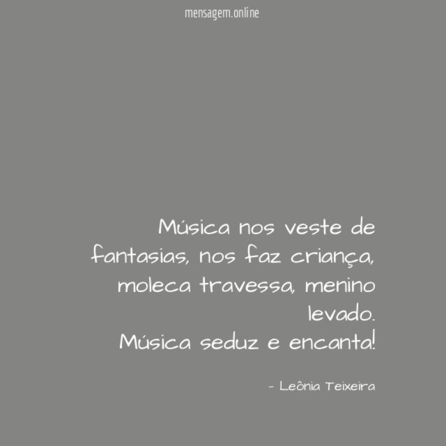 Música nos veste de fantasias