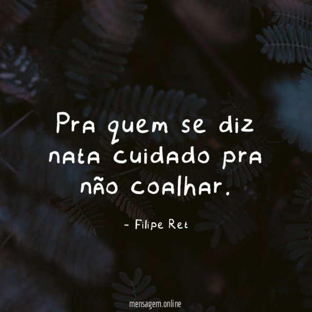 Pra quem se diz nata cuidado pra não coalhar