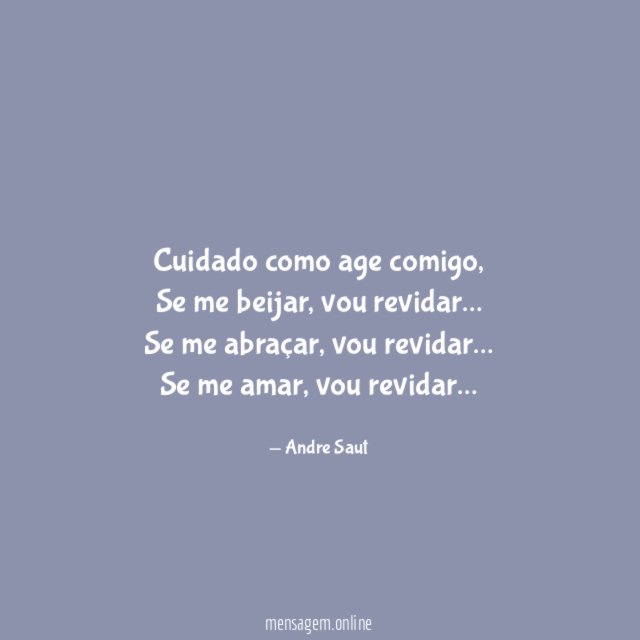 Cuidado como age comigo