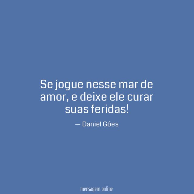 Se jogue nesse mar de amor