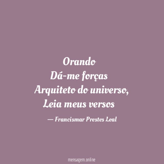 Orando…