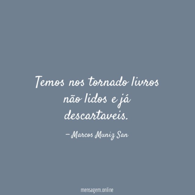 Temos nos tornado livros não lidos e já descartaveis