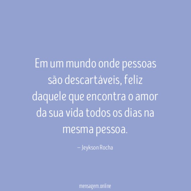 Em um mundo onde pessoas são descartáveis
