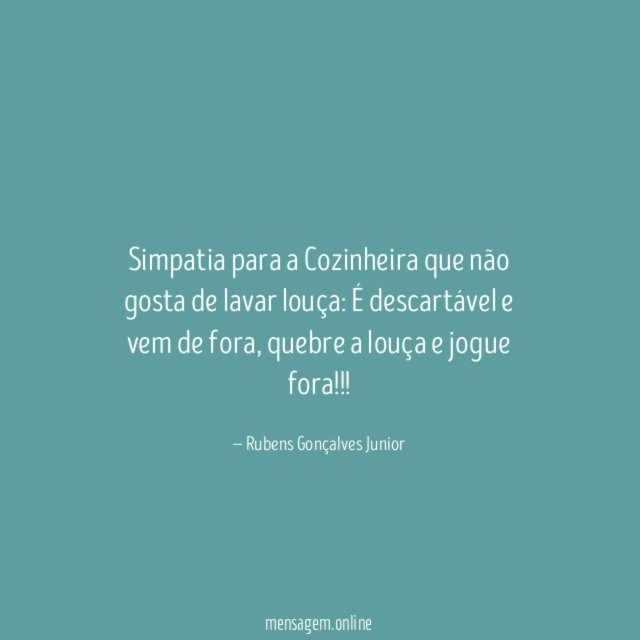 Simpatia para a Cozinheira que não gosta de lavar louça