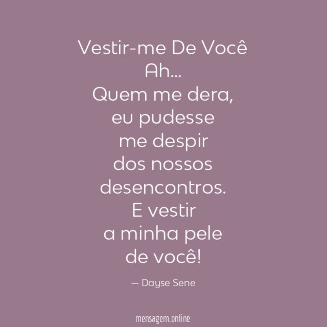 Vestir-me De Você