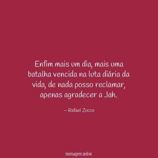 Enfim mais um dia