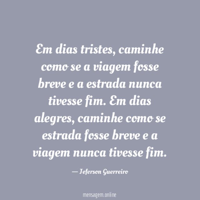 Em dias tristes