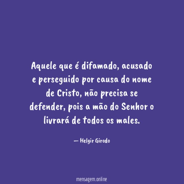 Aquele que é difamado