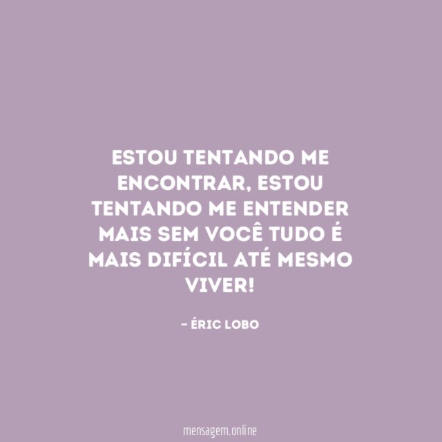 Estou tentando me encontrar