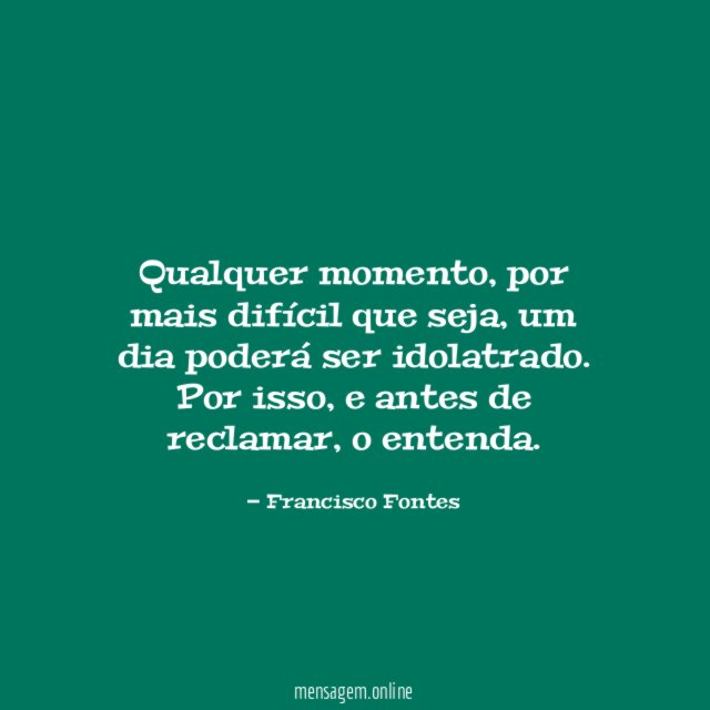 Qualquer momento