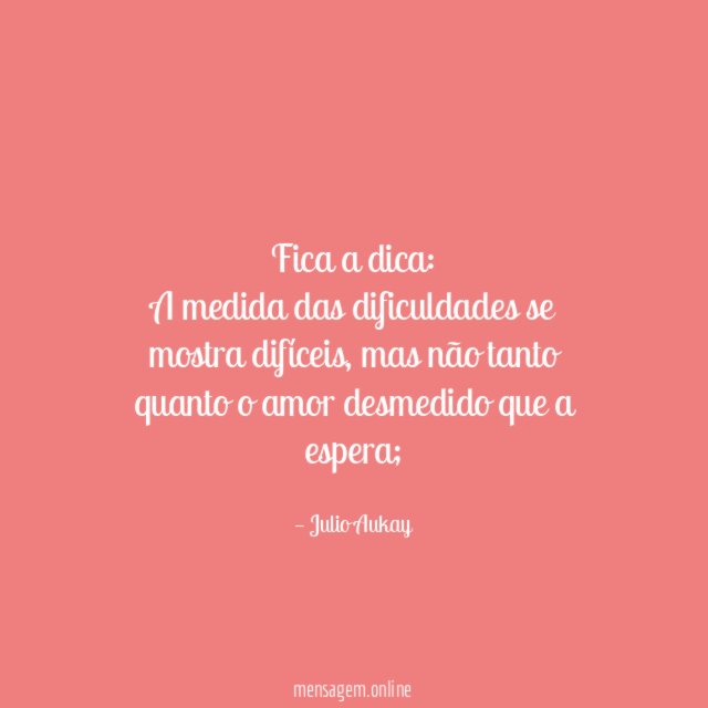 Fica a dica