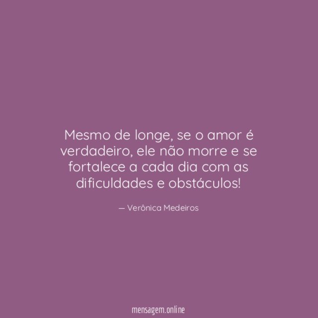 Mesmo de longe