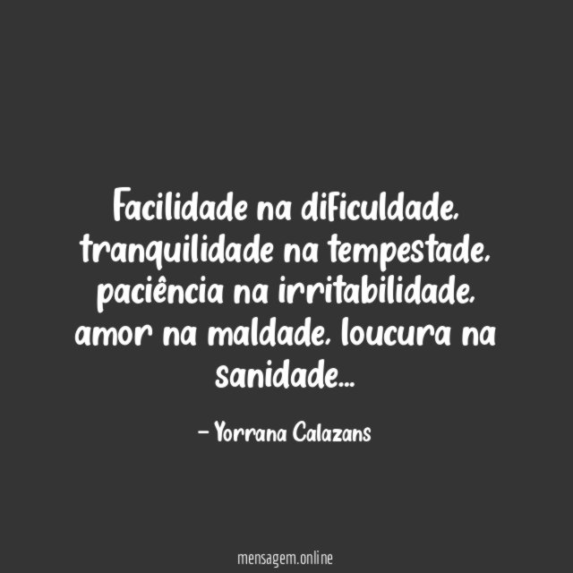 Facilidade na dificuldade