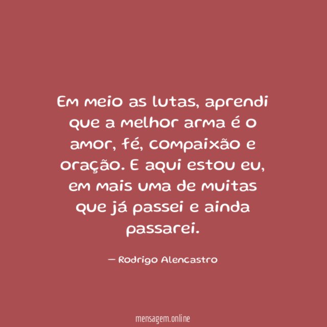 Em meio as lutas