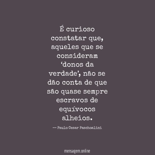 É curioso constatar que