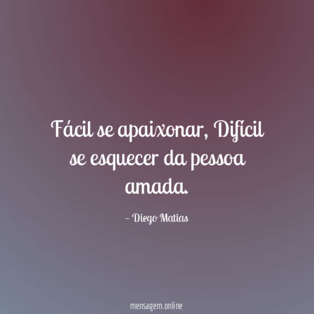 Fácil se apaixonar